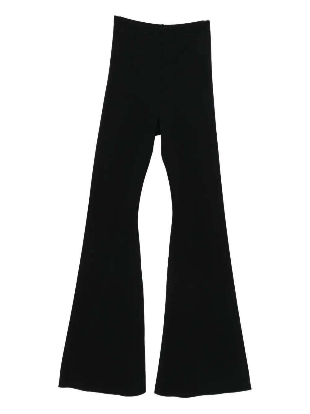 Rick Owens Flared Trousers In Black