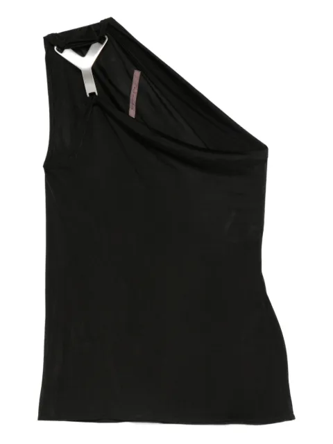 Rick Owens Lilies top drapeado con hombro descubierto