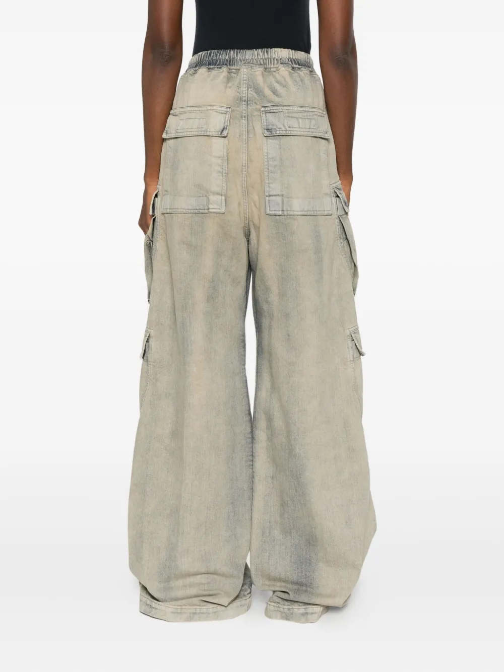 Rick Owens DRKSHDW Jeans met cargo zak en trekkoord Beige