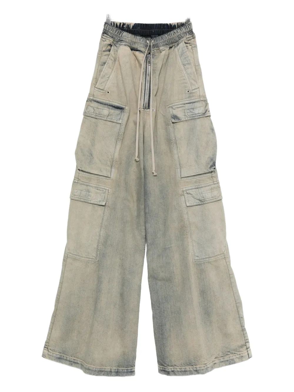 Rick Owens DRKSHDW cargo-pocket drawstring jeans - Toni neutri