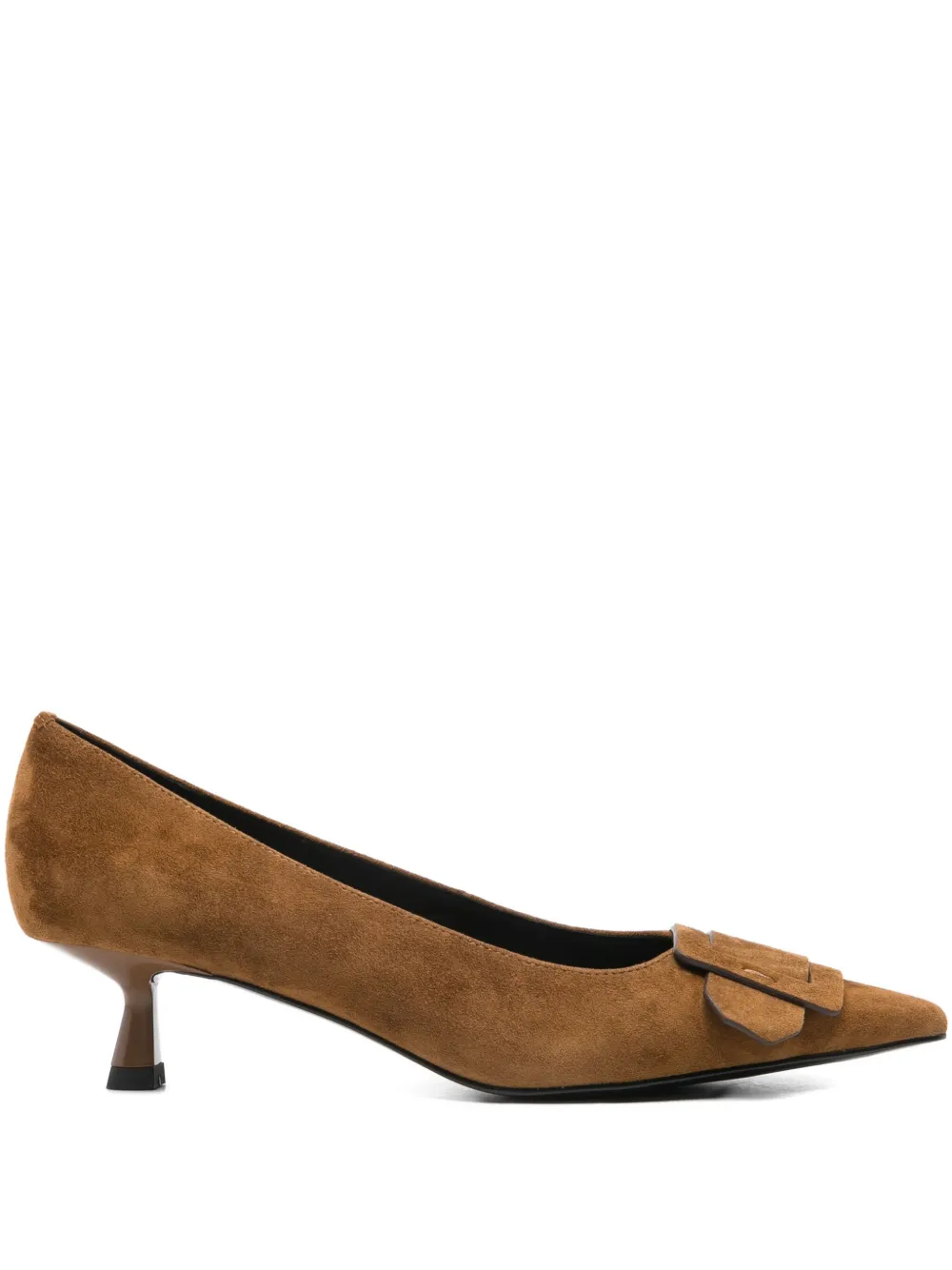 Bibi Lou buckle-detail pointed-toe pumps Brown