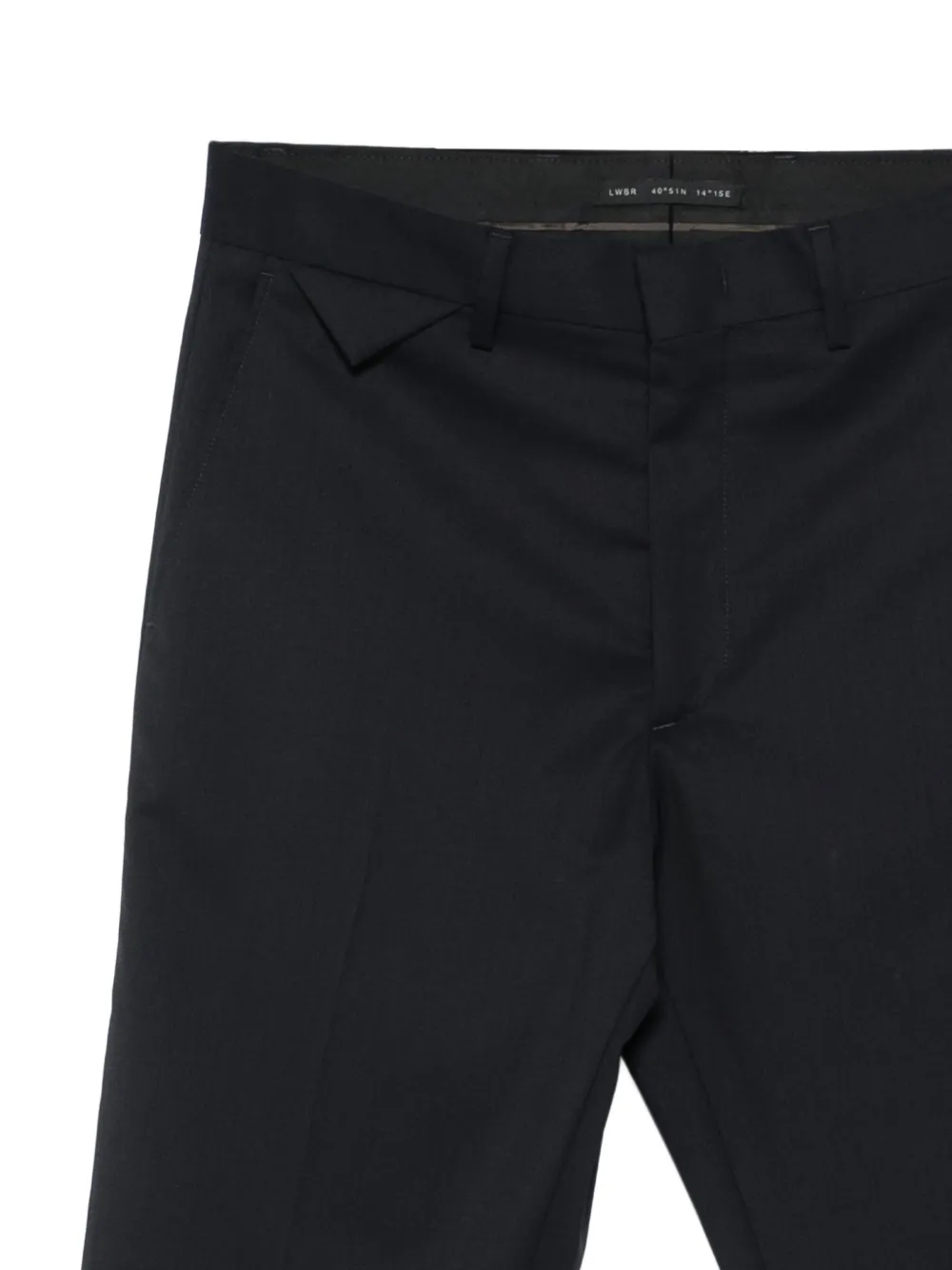 Low Brand Pantalon met omgeslagen detail Blauw