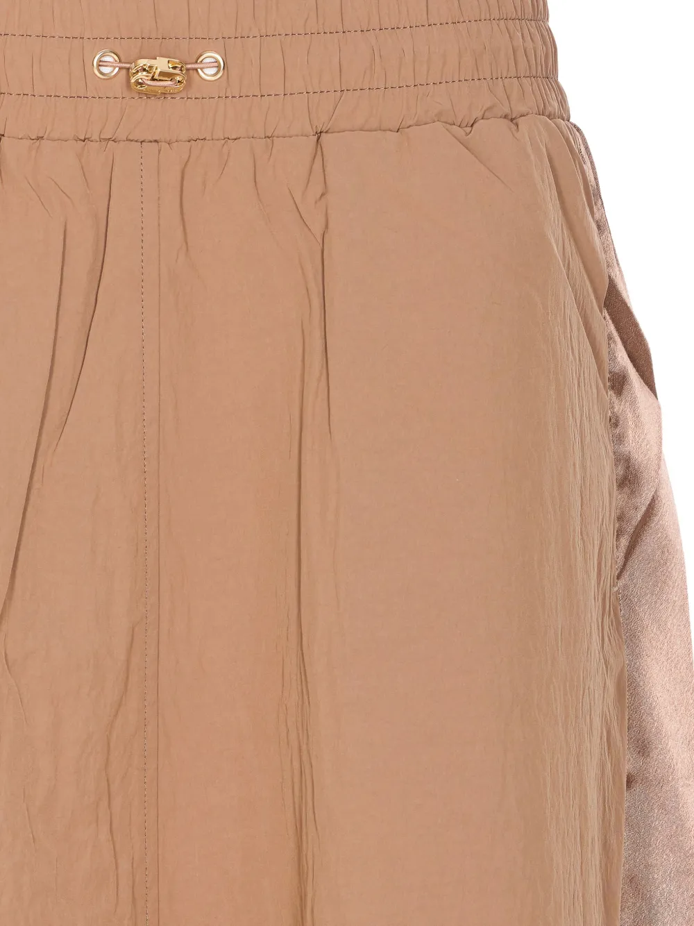 LIU JO Rok met elastische taille en satijnen vlak Beige