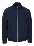 Moose Knuckles contrast-panel bomber jacket - Blue