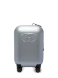 LIU JO logo-plaque four-wheel trolley luggage - Silver
