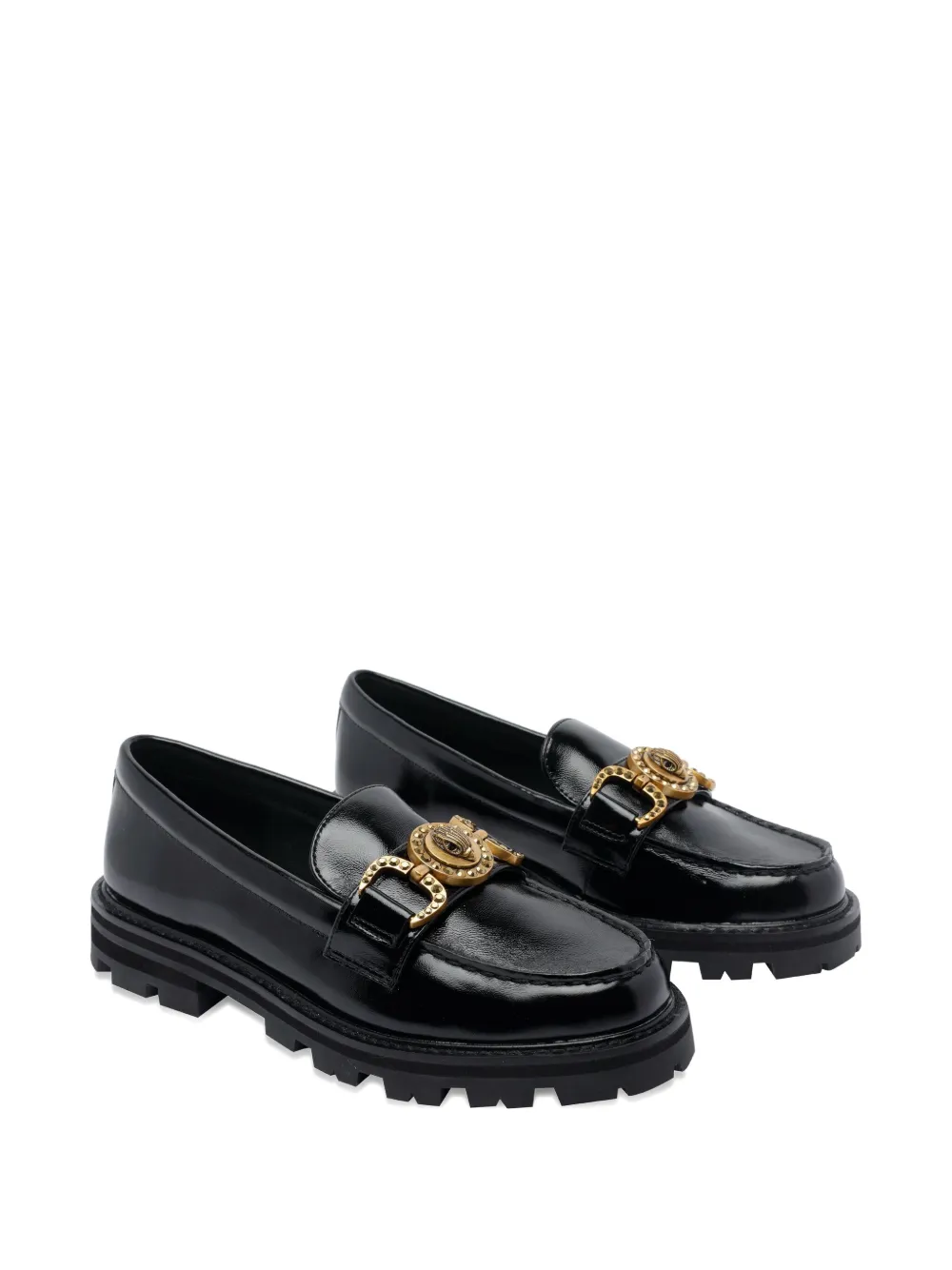 Kurt Geiger London leather loafers - Zwart