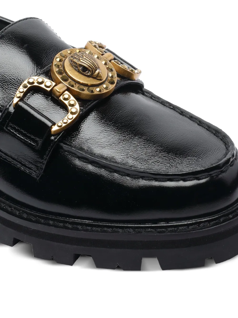 Kurt Geiger London Leren loafers Zwart