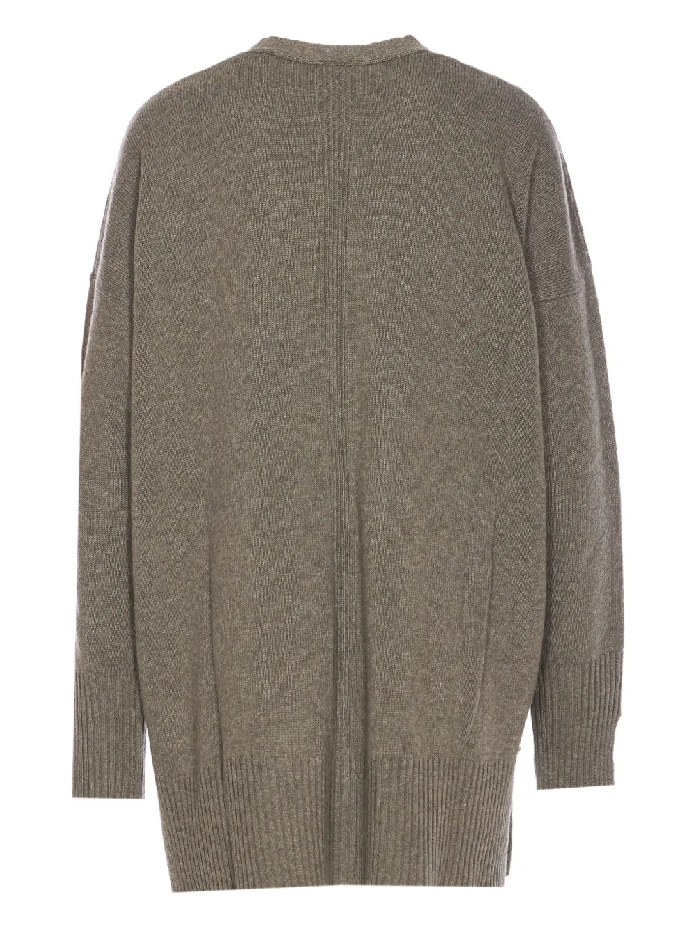Roberto Collina Knitwear Cardigan With Front Pockets And V-neckline In Brown