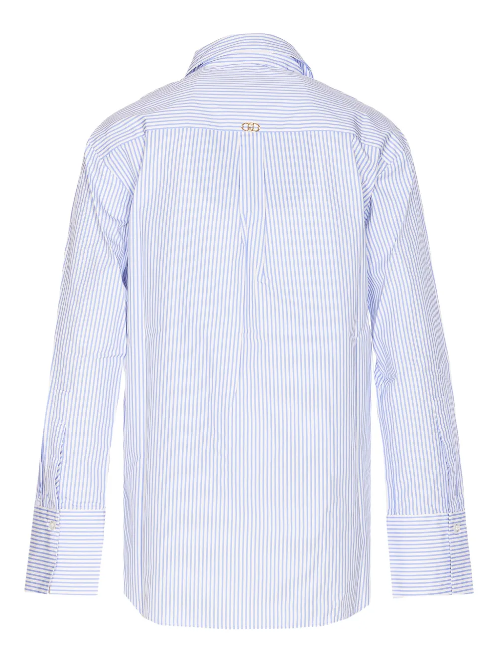 LIU JO striped button-fastening shirt - Blauw