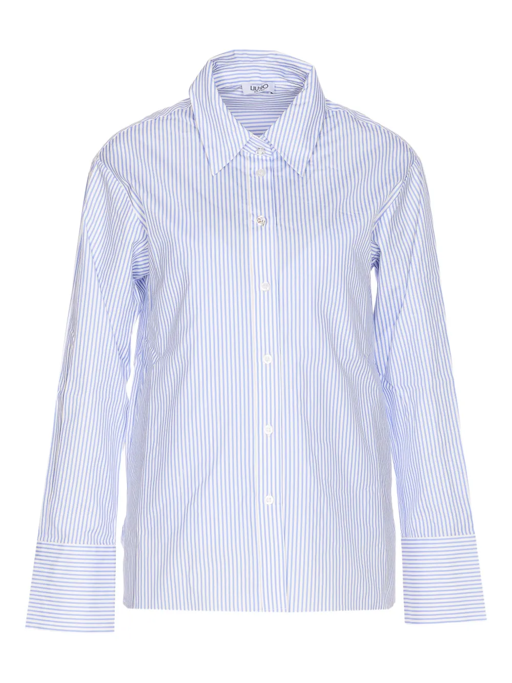 LIU JO camisa con botones y motivo de rayas | azul | Image 1