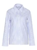 LIU JO striped button-fastening shirt - Blue
