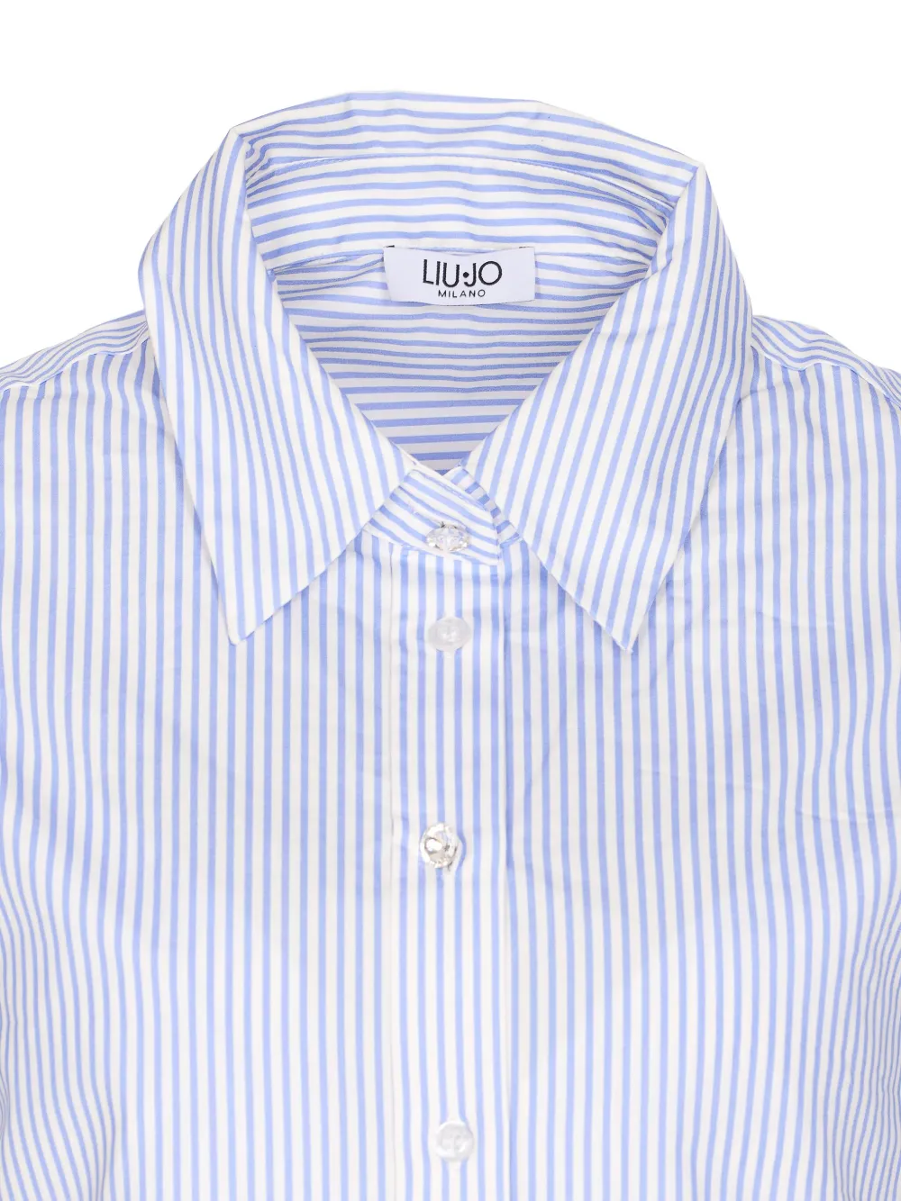 LIU JO Gestreept blouse met knoopsluiting Blauw