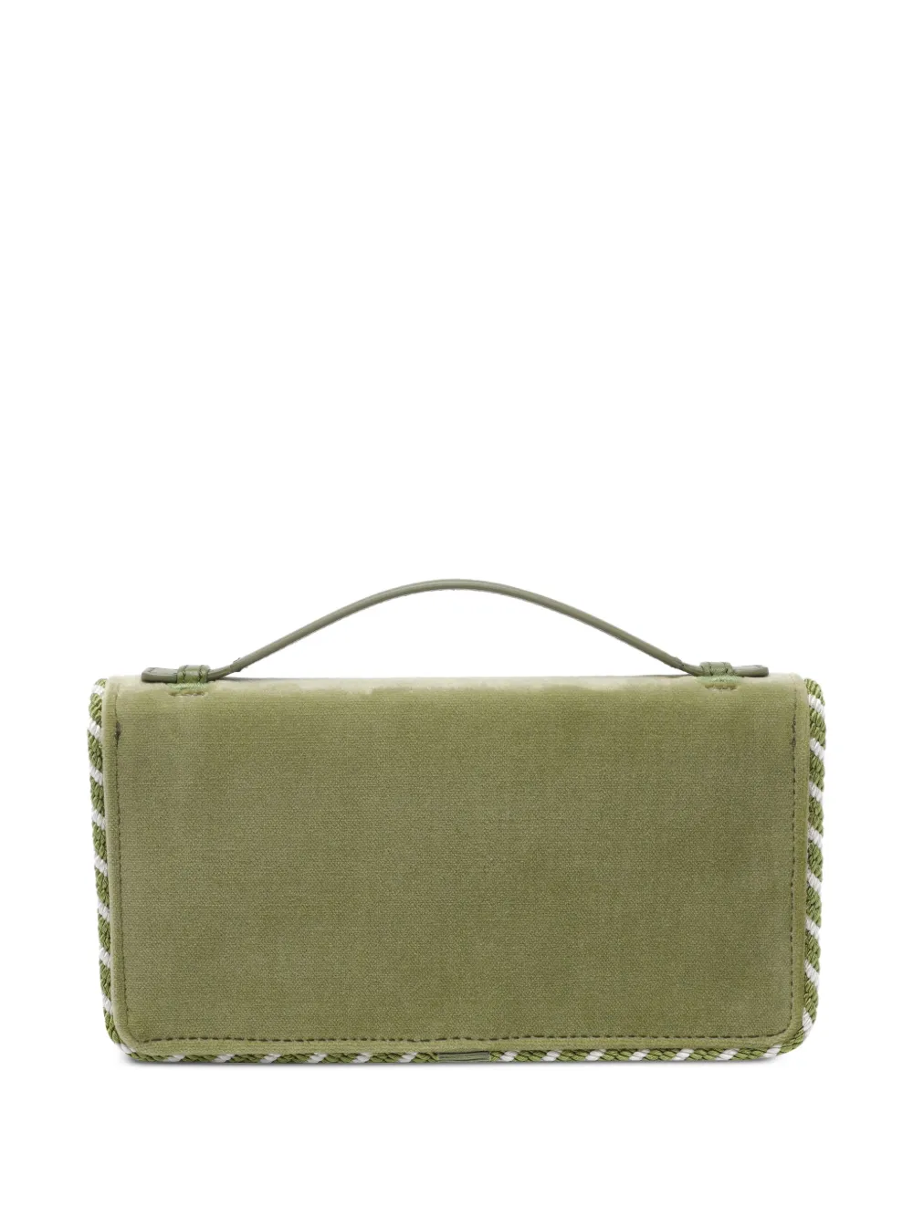 Valentino Garavani small VLogo Signature velvet clutch bag | Image 2