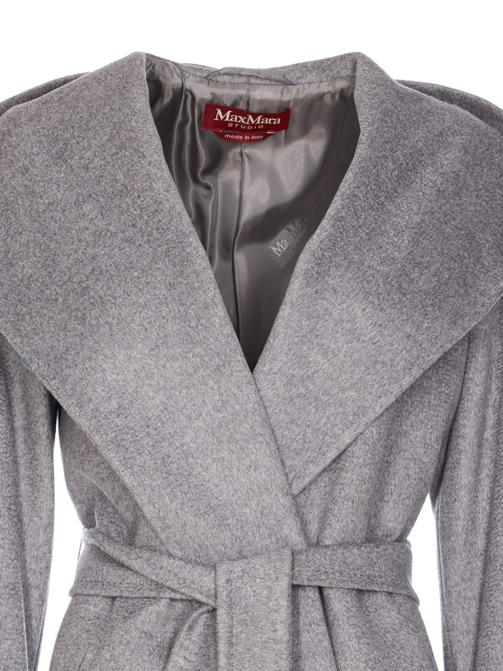 Max Mara Jas met ceintuur Grijs