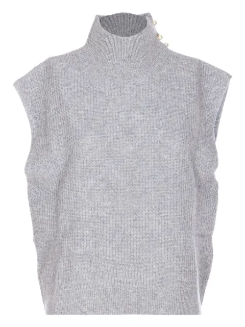 LIU JO pearl-embellished vest