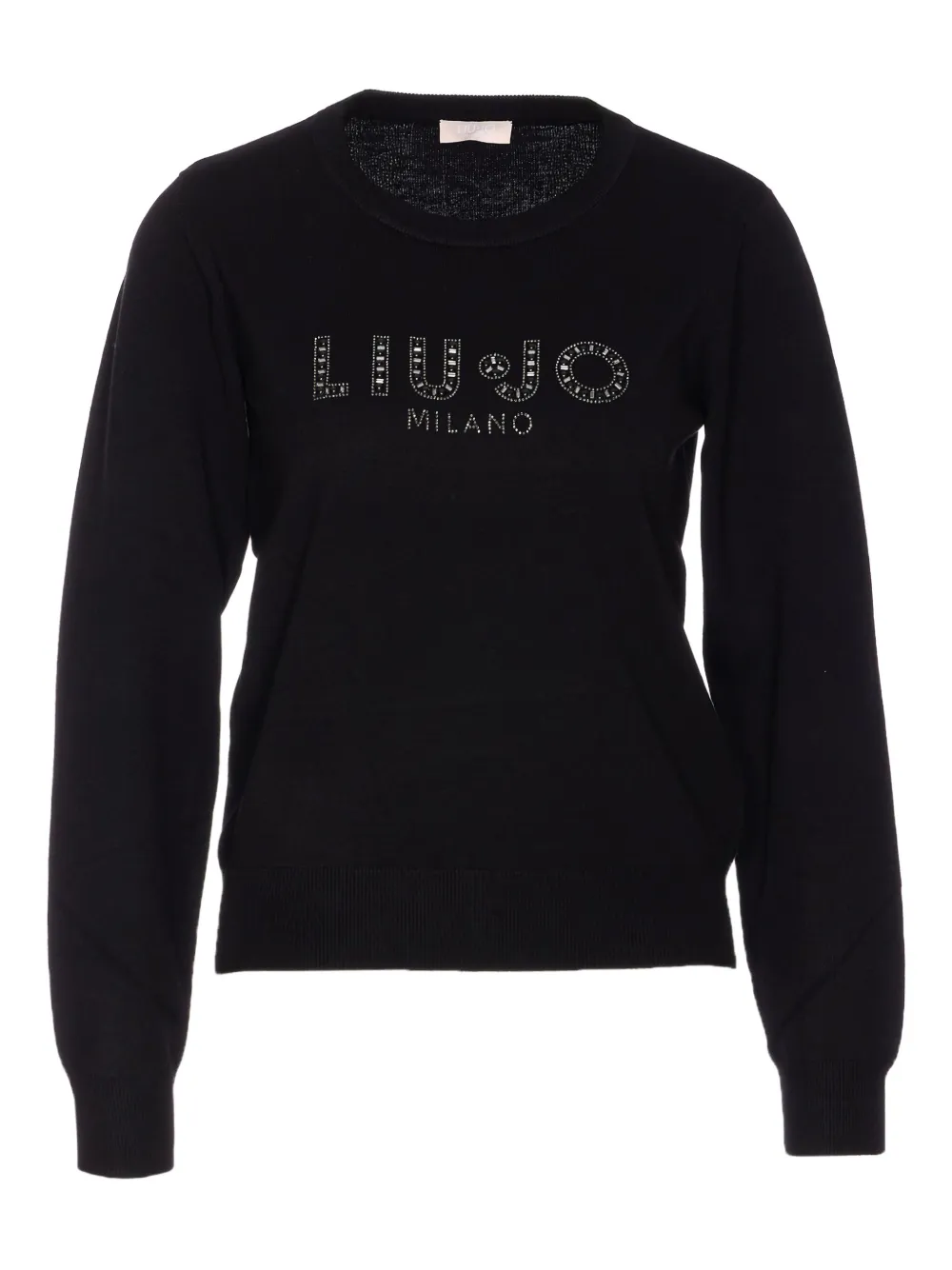LIU JO embellished crew neck sweater | Black | Image 1
