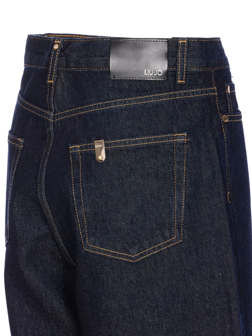 Liu •jo Regular Fit Denim Jeans With Contrast Stitching In Blue