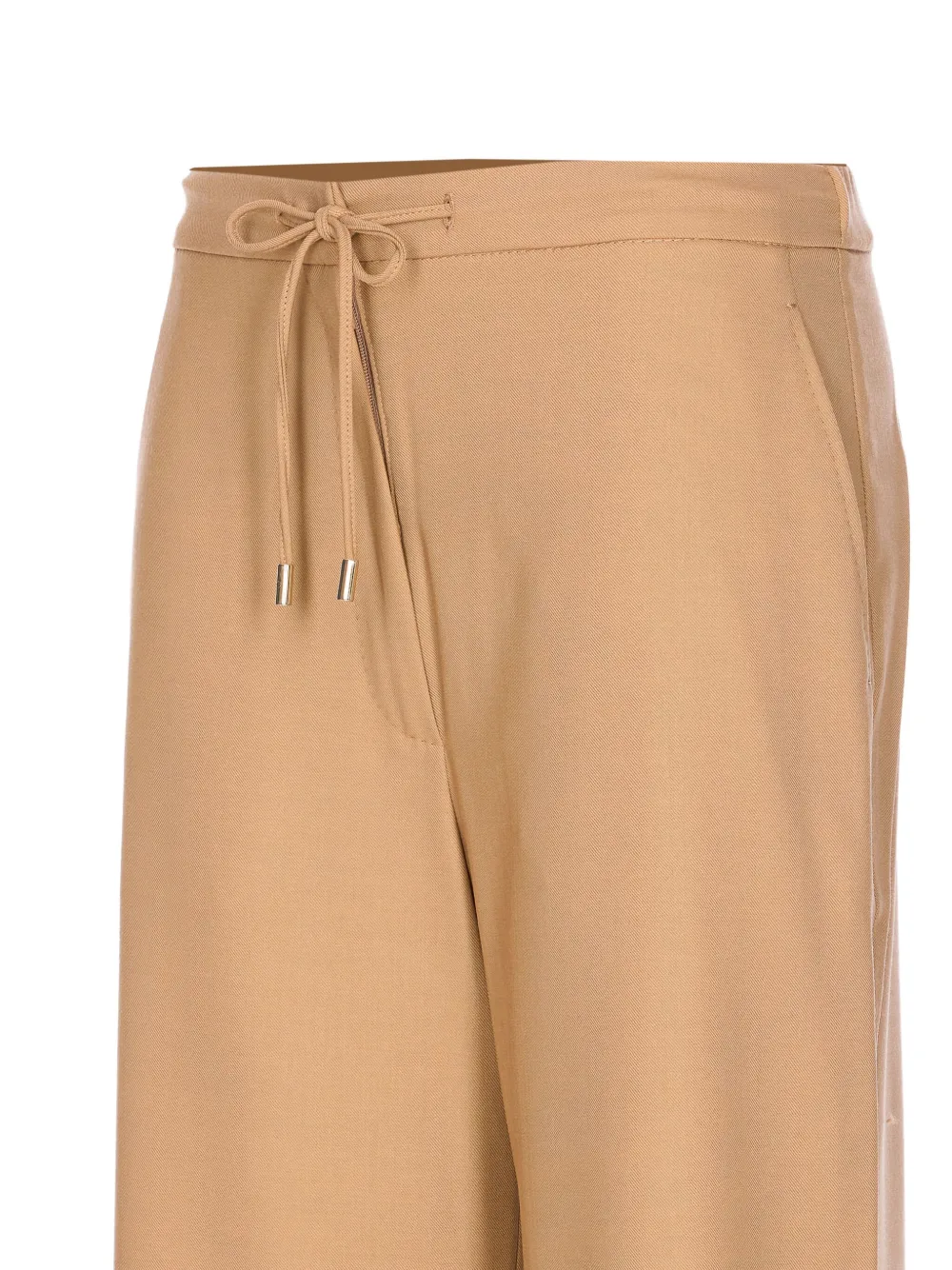 Max Mara Drawstring-waist Trousers In Neutral