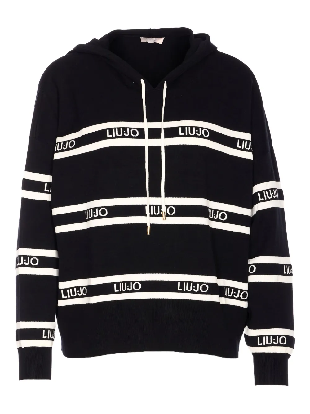 Liu •jo Knitted Sweatshirt In Black