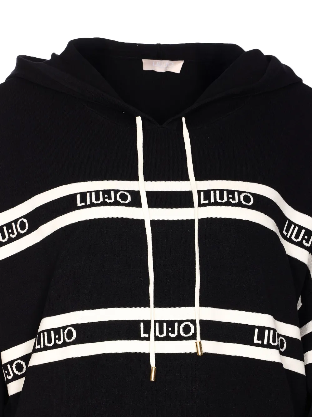 Liu •jo Knitted Sweatshirt In Black
