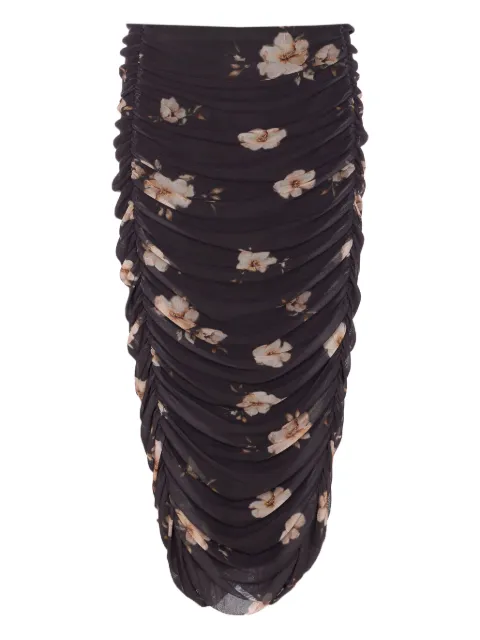 MAR DE MARGARITAS floral-print midi skirt