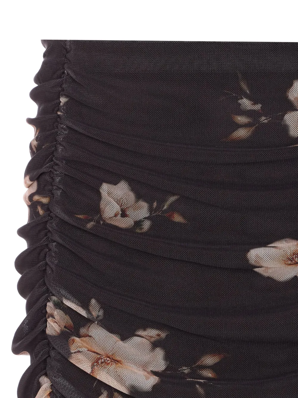MAR DE MARGARITAS Midi-jurk met bloemenprint Zwart