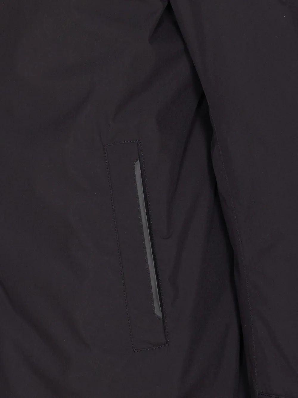 Herno Down Jacket With High Neck And Side Pockets In Black