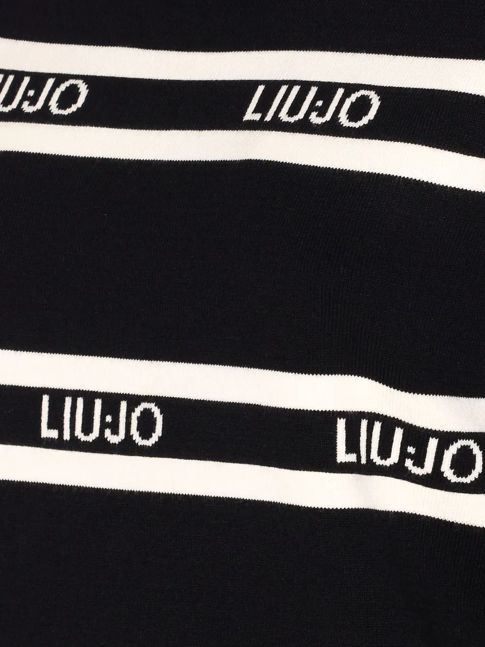 Liu •jo Logo-stripe Crew-neck Sweater In Multi
