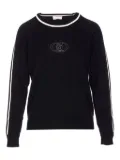 LIU JO crystal-embellished crew-neck sweatshirt - Black