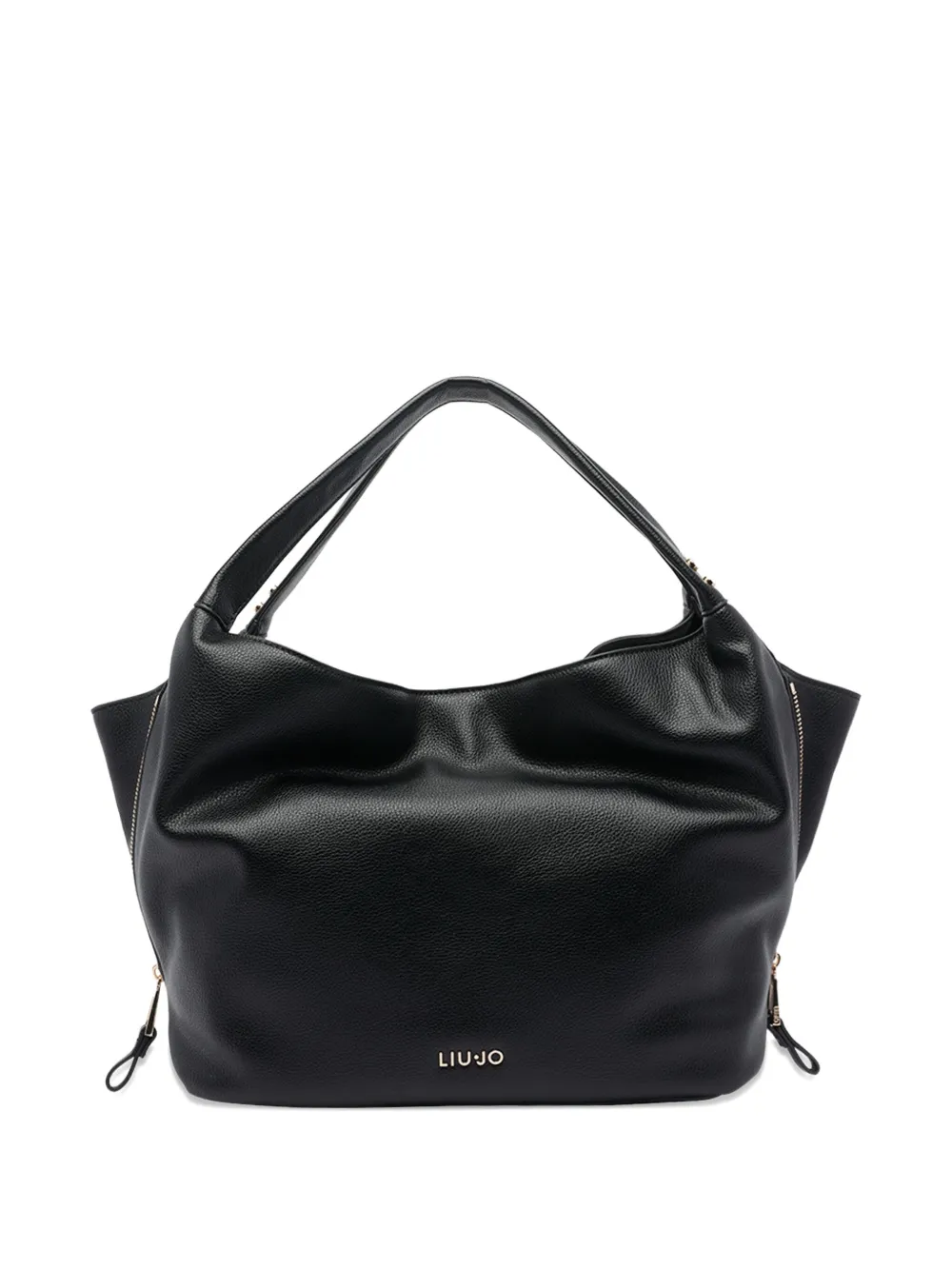 Liu •jo Large Logo-plaque Tote Bag In Black