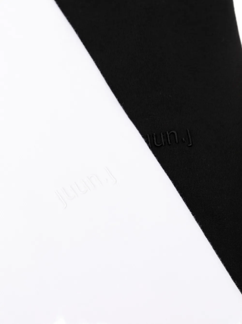Juun.J T-shirt met geborduurd logo Wit