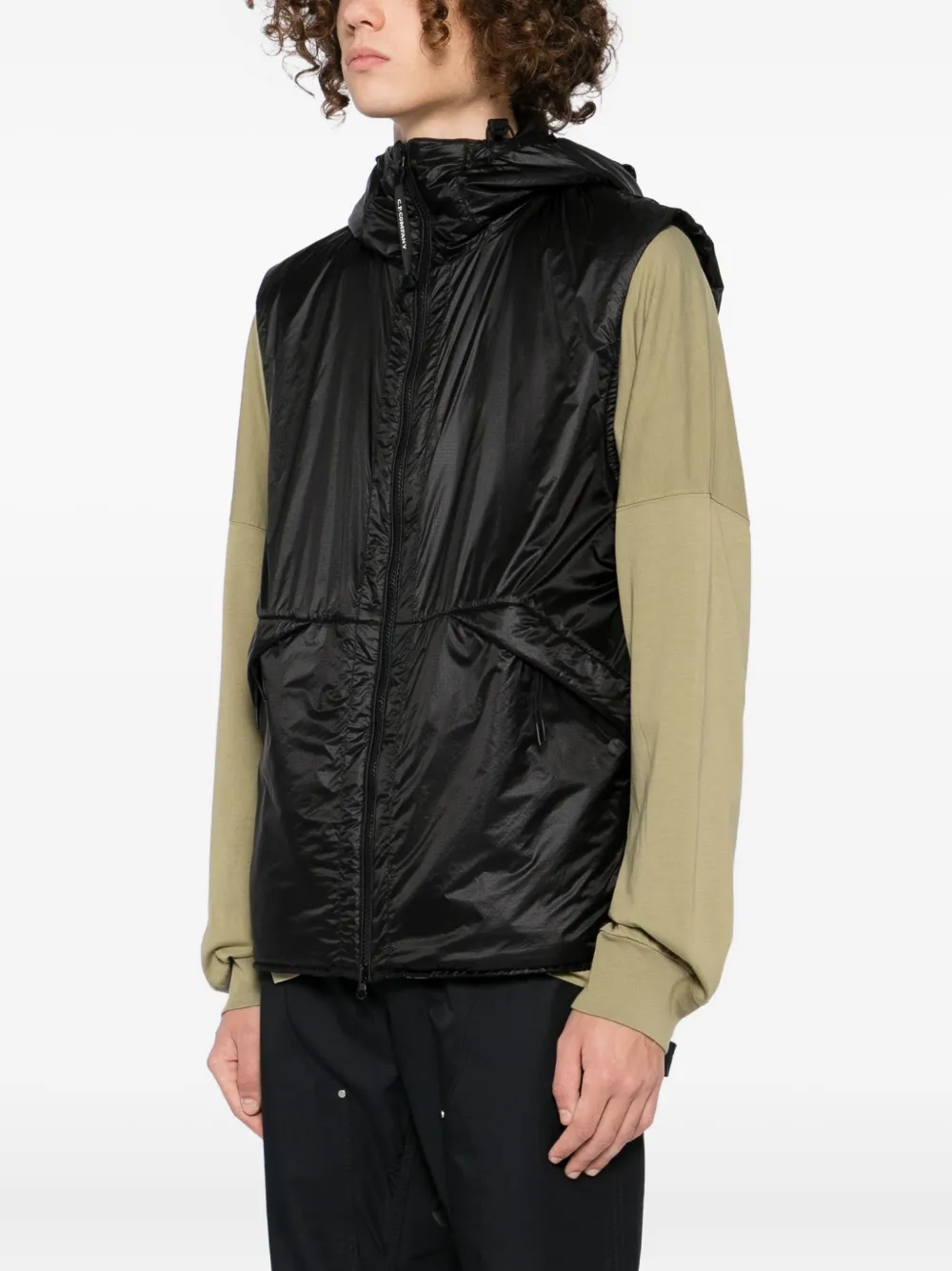 C.p. Company Nada Gilet In Black