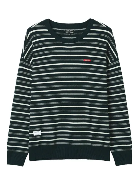 izzue striped crew-neck sweater
