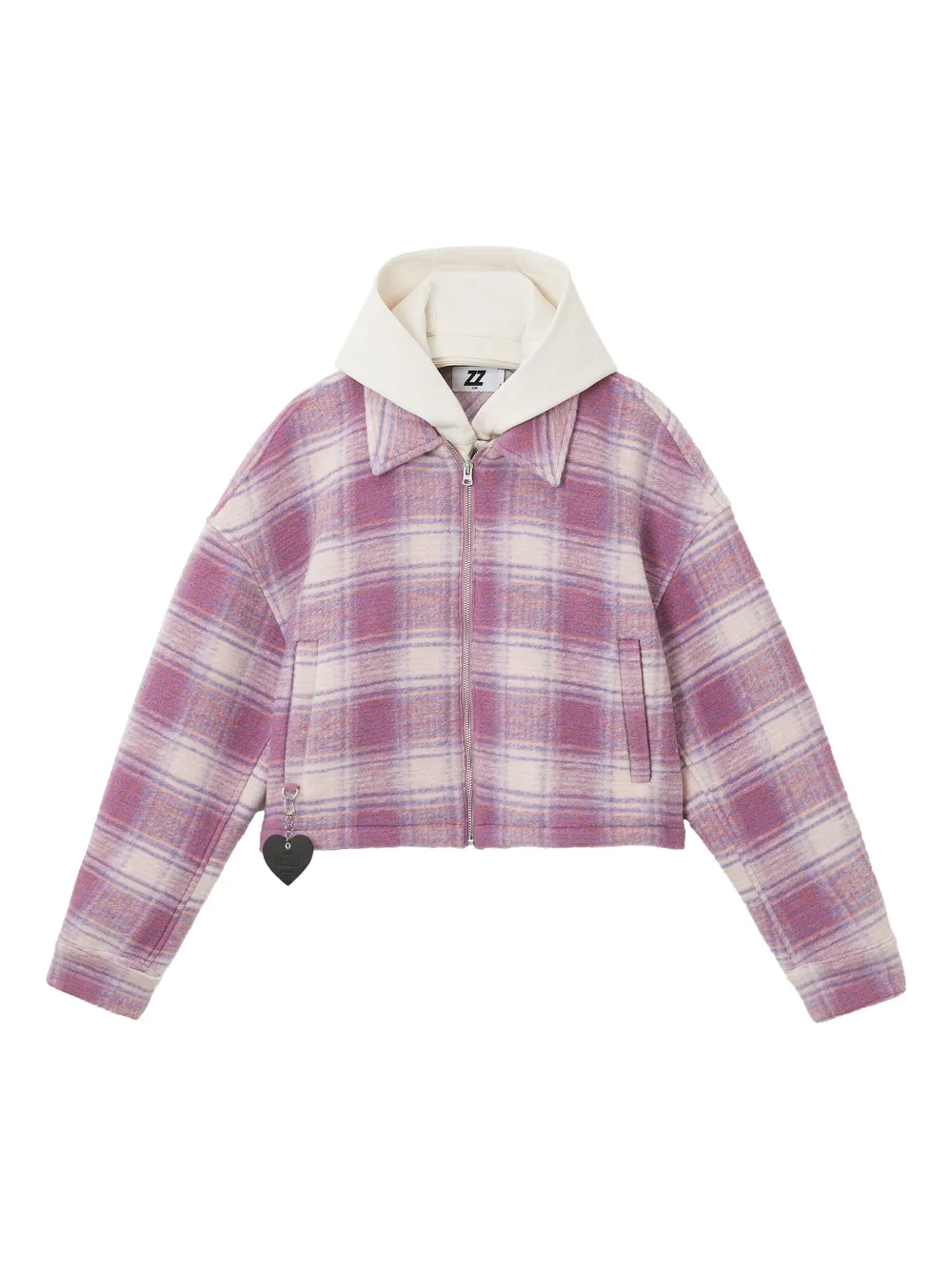 Izzue Check-pattern Jacket In Pink