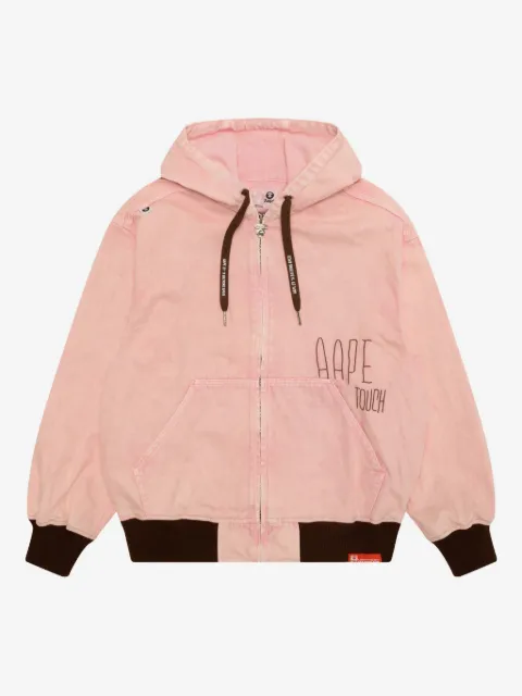AAPE BY *A BATHING APE® chamarra con capucha y cierre