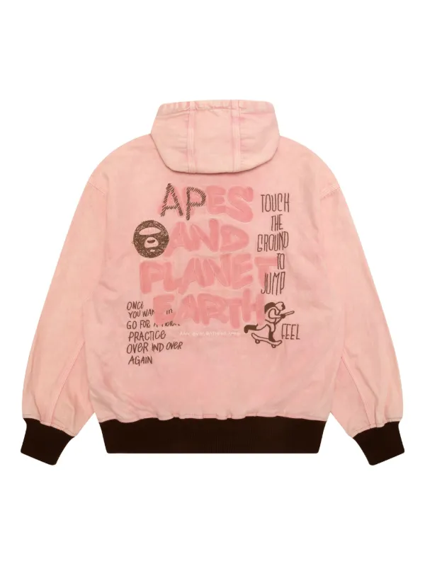 A BATHING APE フード付きジャケット A BATHING APE(アベイシングエイプ) / ジップパーカー/M/コットン/BLK