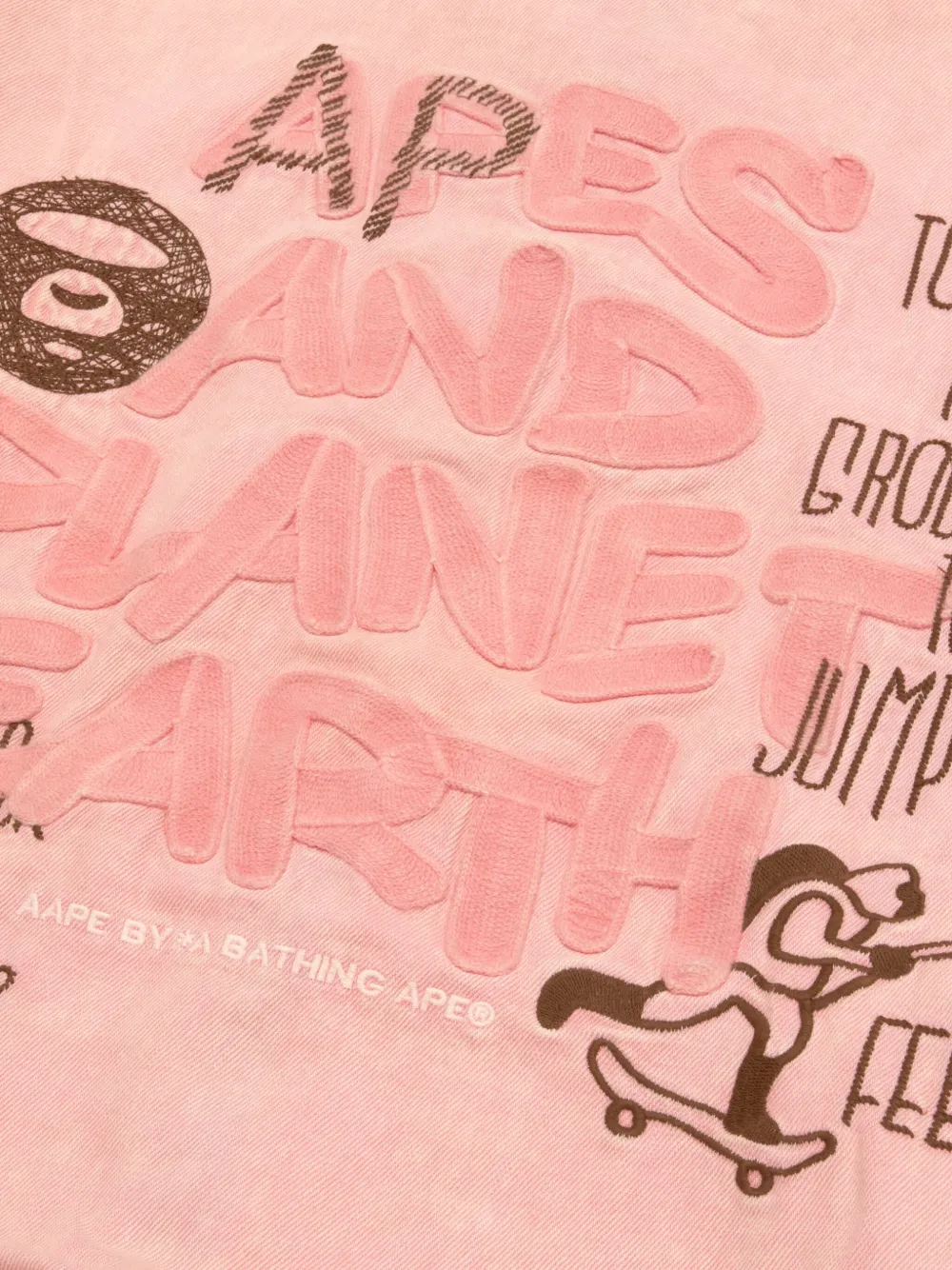 Aape By A Bathing Ape Hooded Zip Jacket In Pink