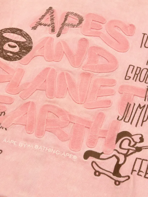 AAPE BY *A BATHING APE® フーデッド ジップジャケット | ピンク