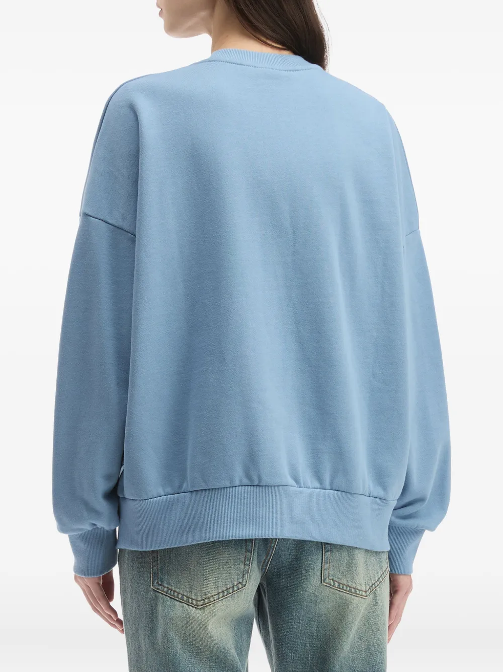Chocoolate Oval-logo Sweatshirt In Blue