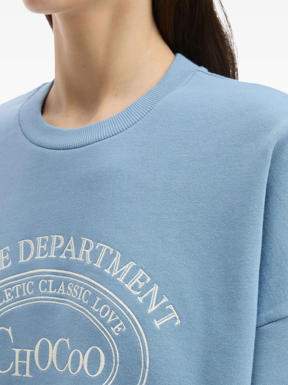 Chocoolate Oval-logo Sweatshirt In Blue