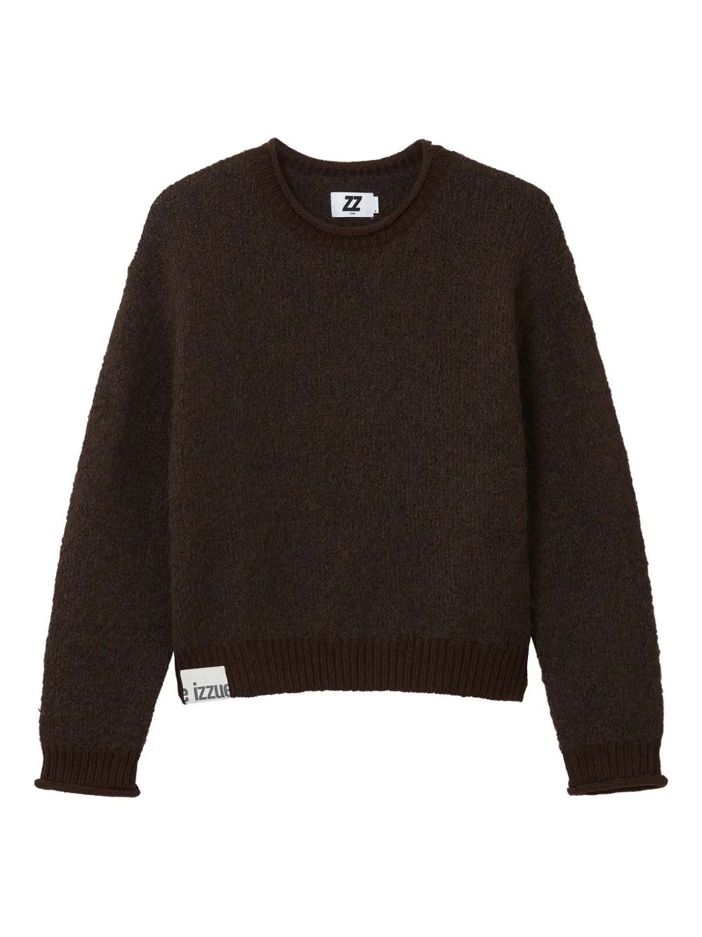 izzue ruffled-cuff sweater | Brown | Image 1