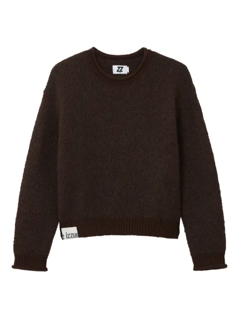 izzue ruffled-cuff sweater