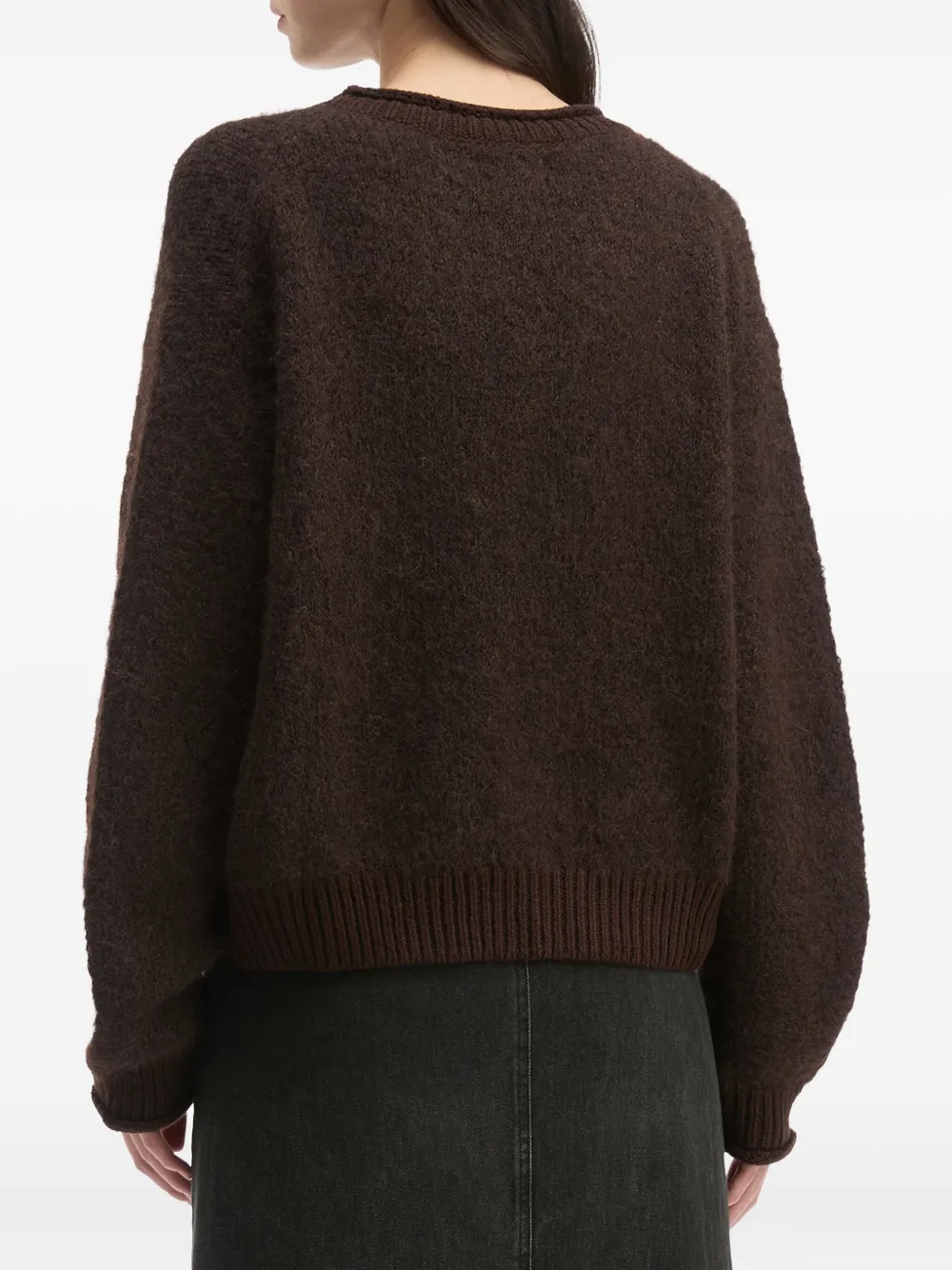 izzue Trui met ruches Bruin