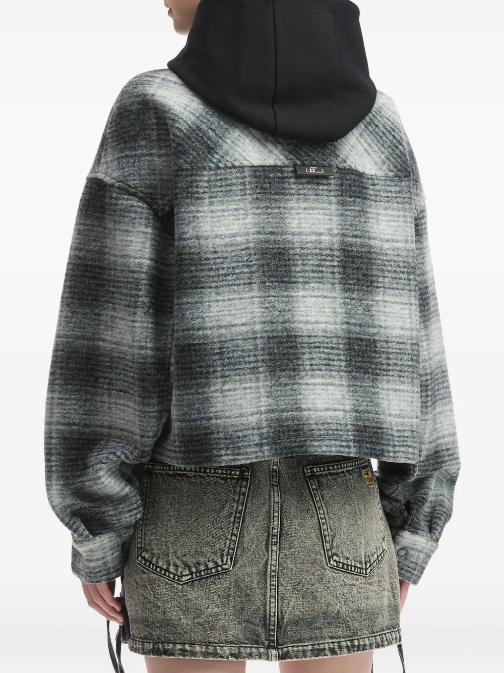 Izzue Check-pattern Jacket In Black