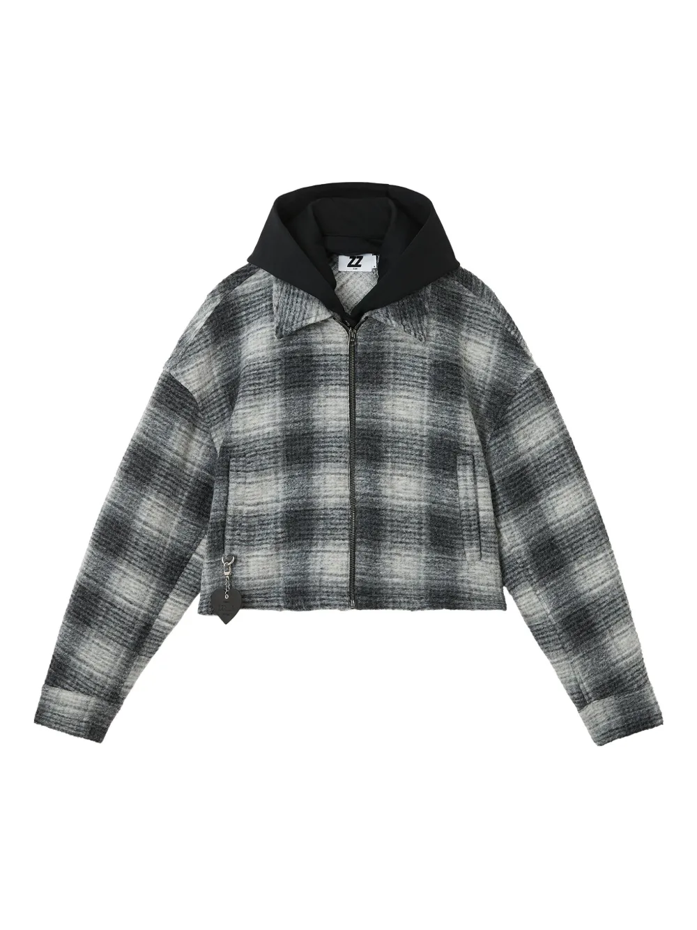 Izzue Check-pattern Jacket In Black