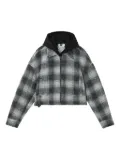 izzue check-pattern jacket - Black