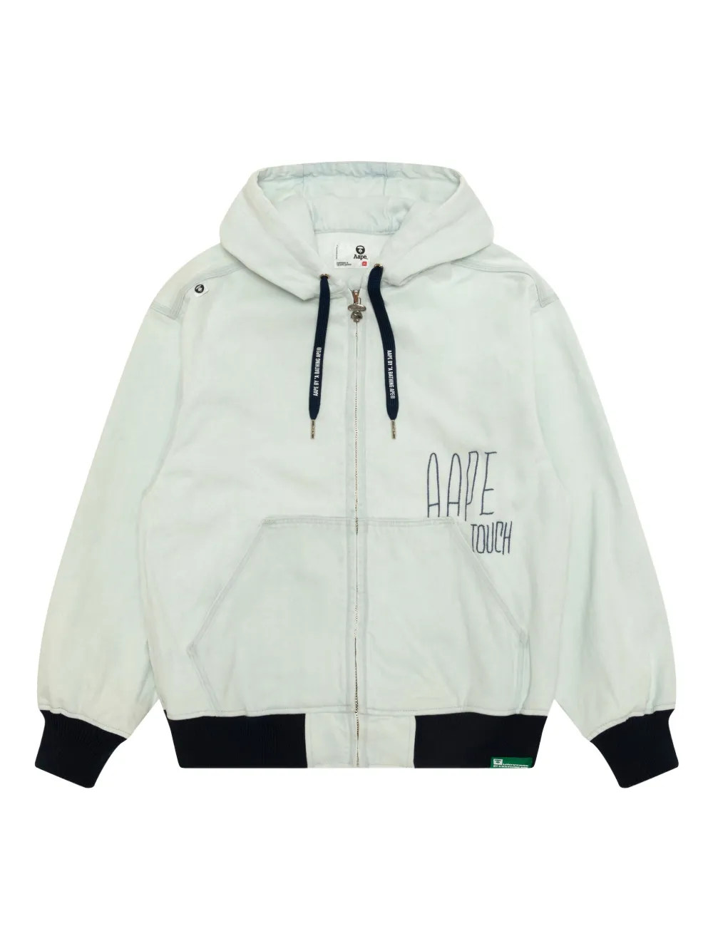 AAPE BY *A BATHING APE® hooded zip jacket | Blue | Image 1