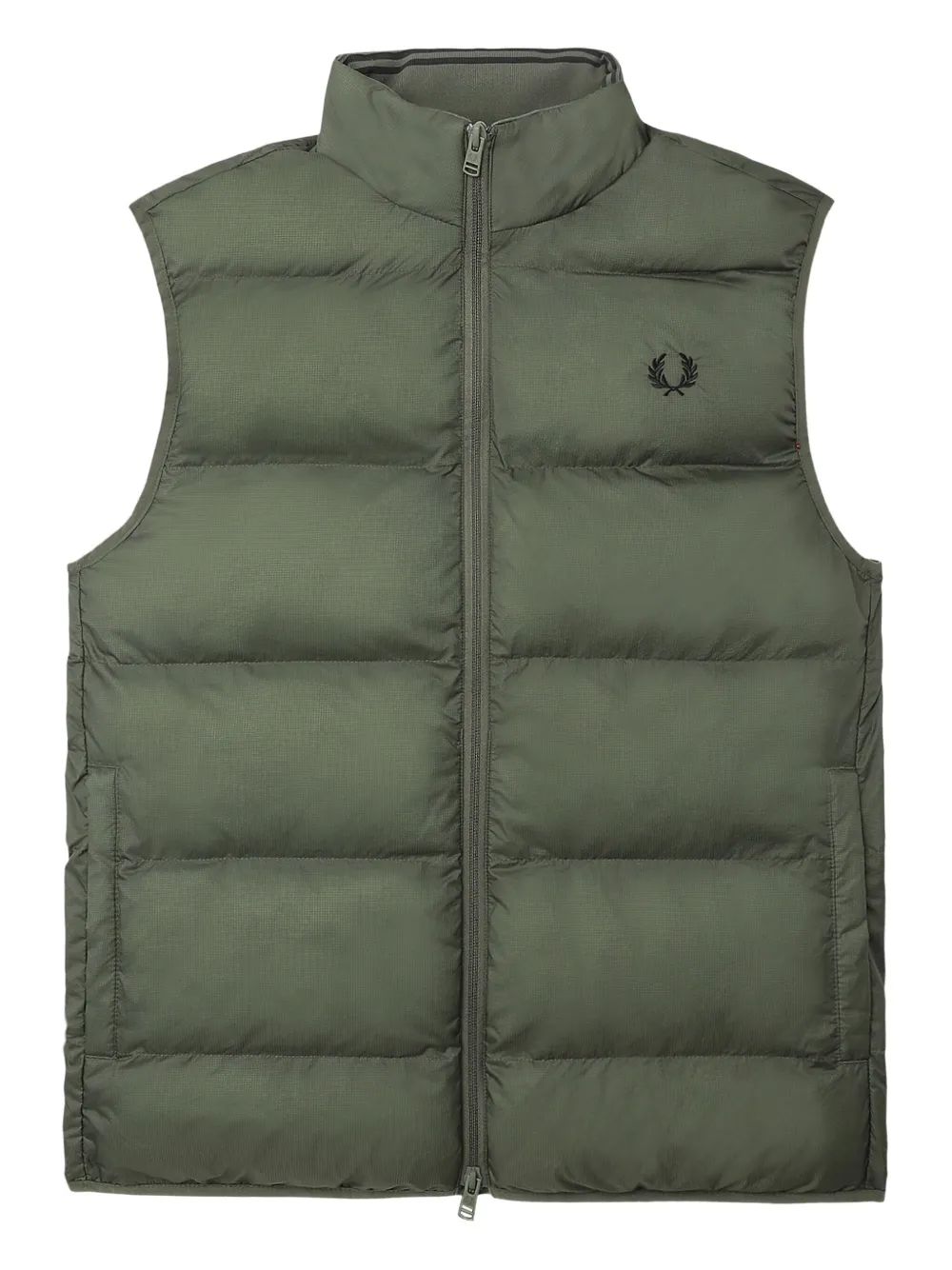 Fred Perry quilted puffer vest | Green | Image 1