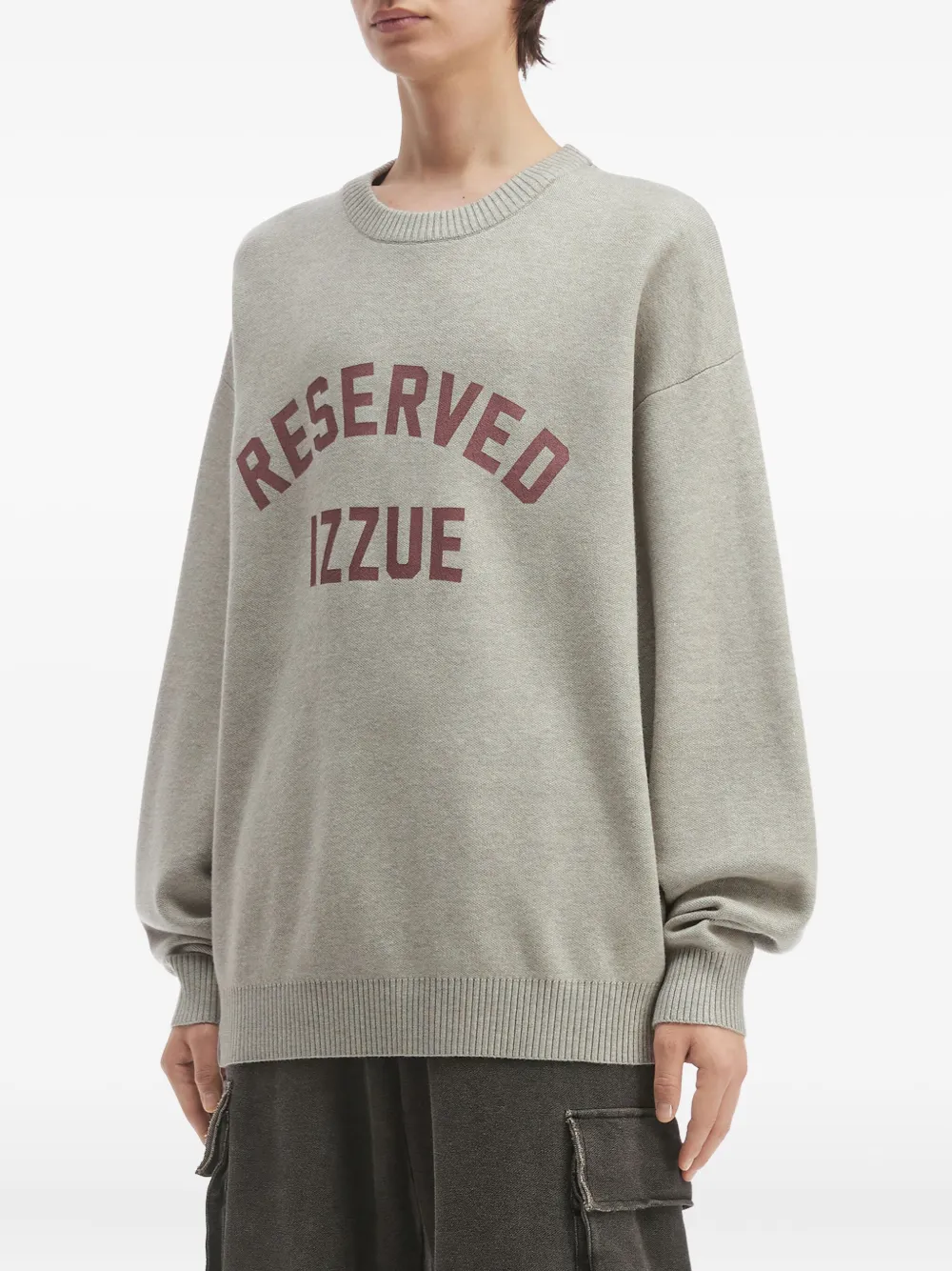 Izzue Logo-print Sweater In Gray