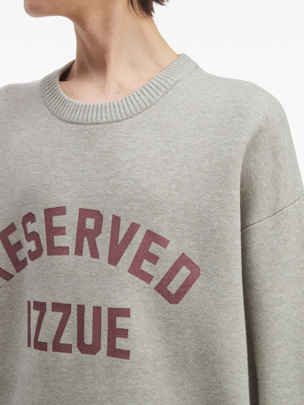 Izzue Logo-print Sweater In Gray